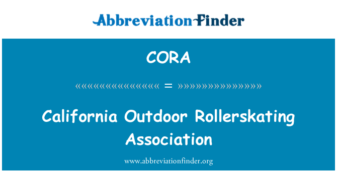 CORA: Kalifornien Outdoor Rollerskating Association