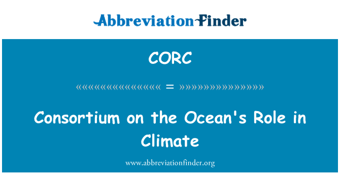 CORC: Konsorcium v oceánu roli v klimatu