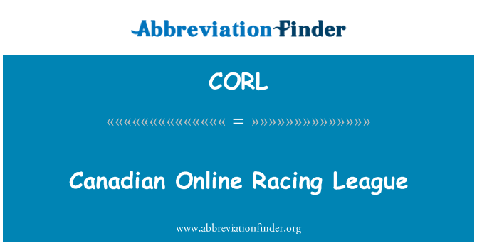 CORL: Canadese Online Racing League