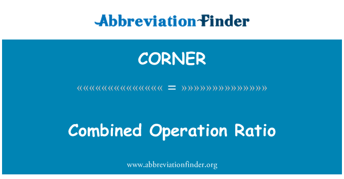 CORNER: Rapporto di funzionamento combinato