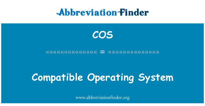 COS: Сумісні операційні системи