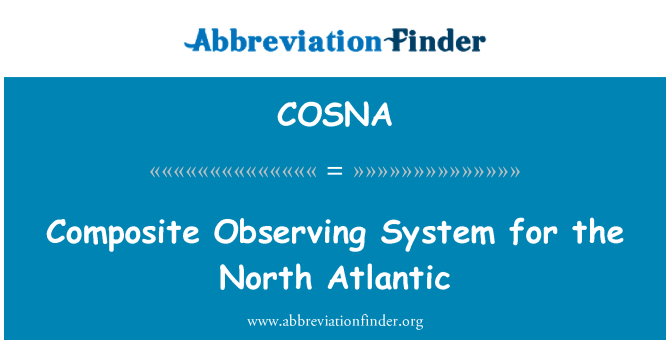 COSNA: Komposit observation System för Nordatlanten
