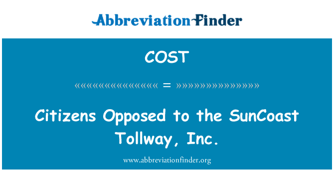 COST: Borgere imod SunCoast Tollway, Inc.