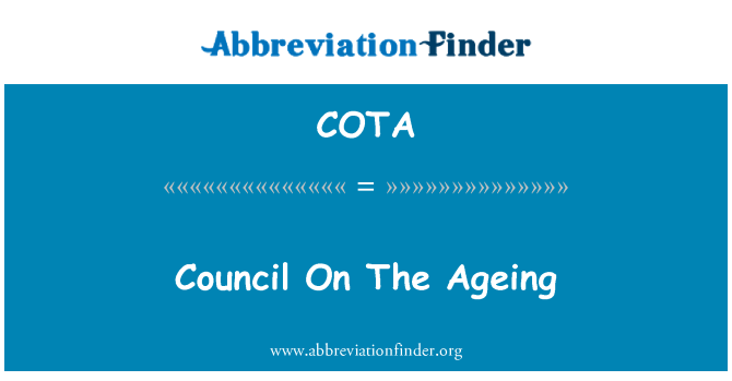 COTA: Council On The Ageing