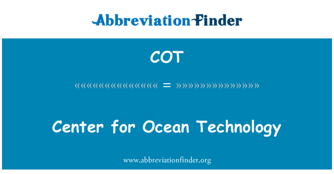 COT: مرکز فناوری اقیانوس