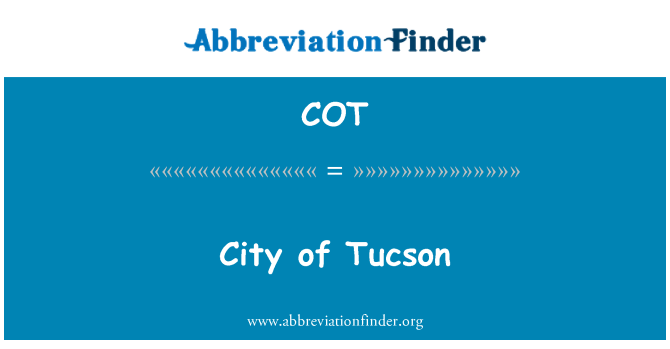 COT: Місто Tucson