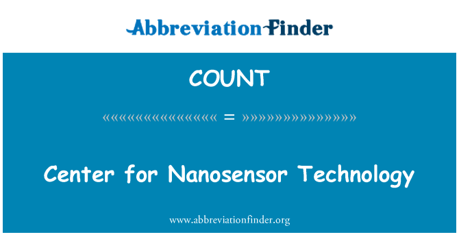COUNT: Iċ-Ċentru għat-teknoloġija Nanosensor