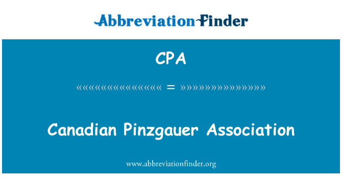 CPA: Asociația Canadiană Pinzgauer