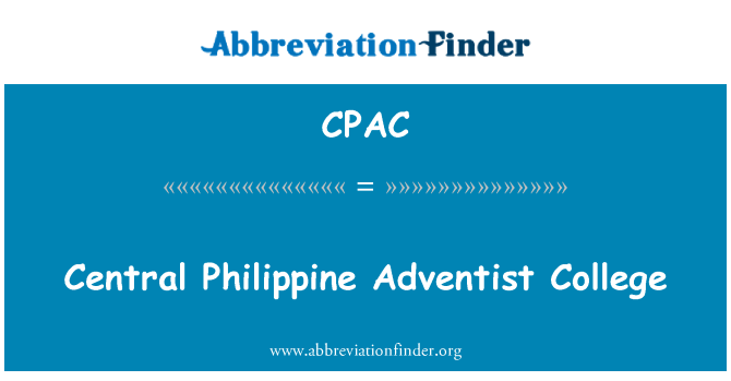 CPAC: Centrinis Filipinų Adwentystów kolegija