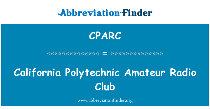 CPARC: California Polytechnischen Amateur Radio Club