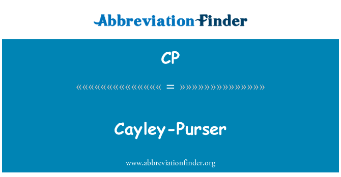 CP: Cayley-Purser