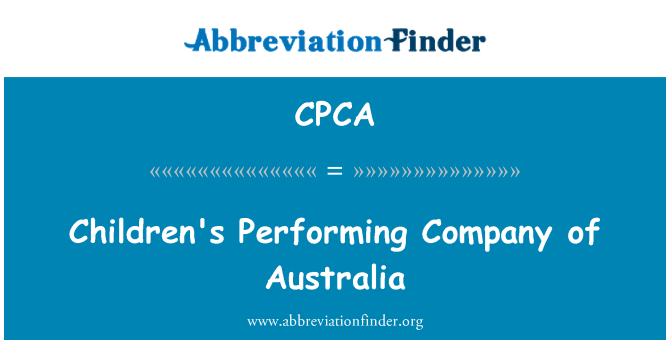 CPCA: Crianças realizando companhia de Austrália