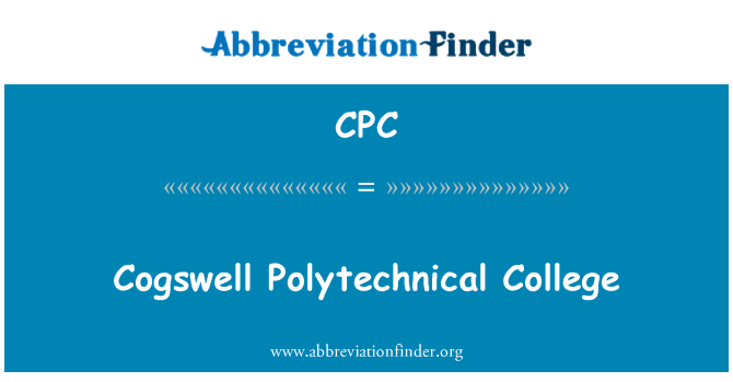 CPC: Cogswell Polytechnickou College