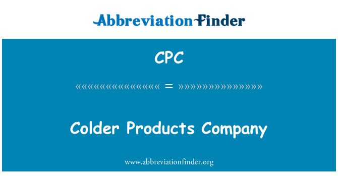 CPC: Kouder Products Company