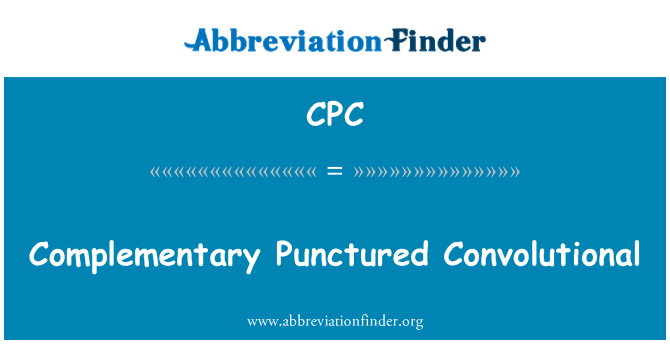 CPC: Complementary Punctured Convolutional