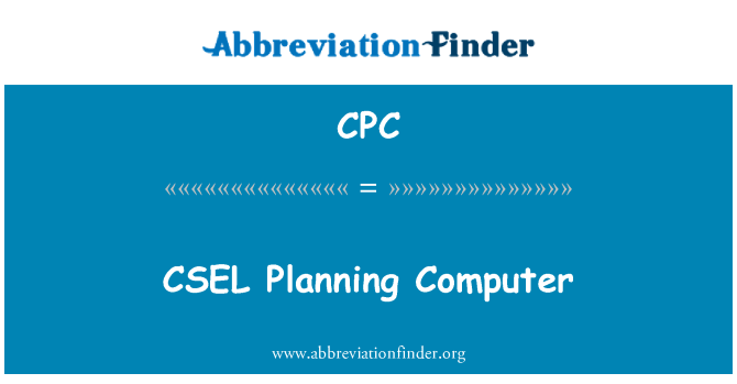 CPC: CSEL برنامه ریزی کامپیوتر