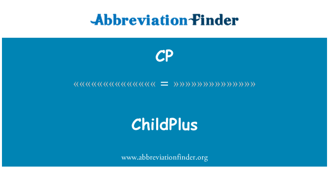 CP: ChildPlus