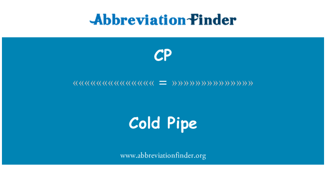 CP: Tubería fría