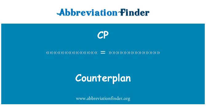 CP: Counterplan