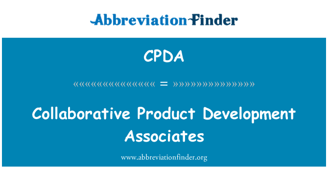CPDA: Съвместни продуктов развитие сътрудници