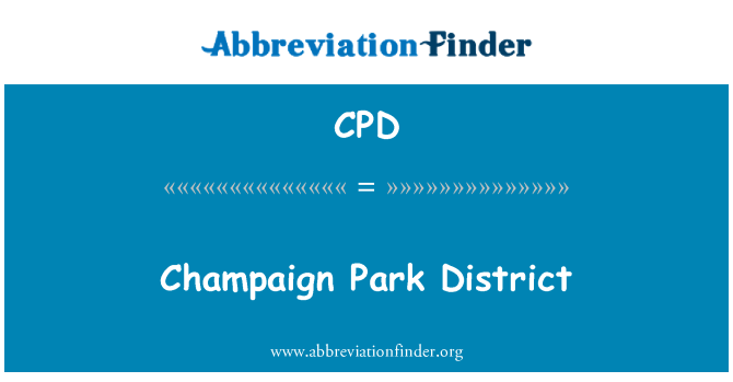 CPD: Champaign Park District