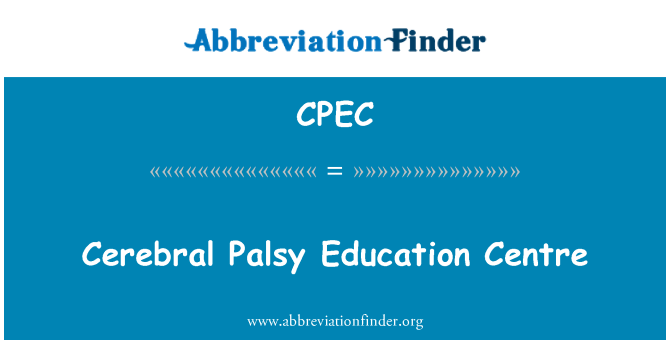 CPEC: Cerebral Palsy Education Centre