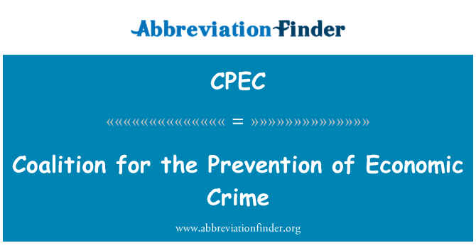 CPEC: Coalition for the Prevention of Economic Crime