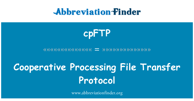 cpFTP: Ühistu töötlemise failiedastusprotokoll