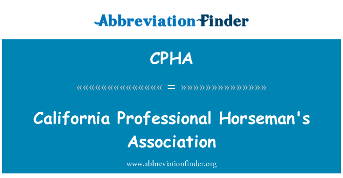 CPHA: انجمن کالیفرنیا حرفه ای سریال41