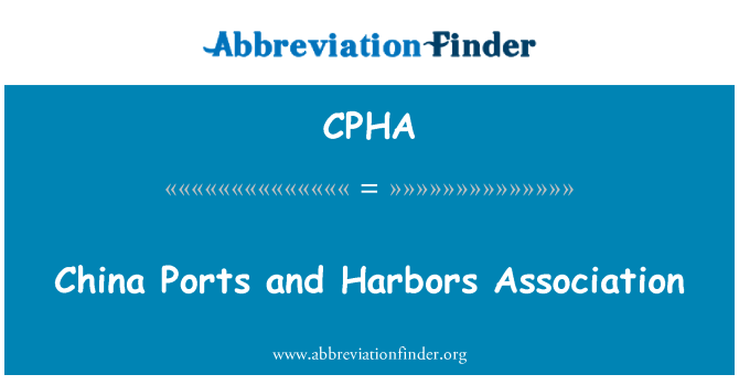 CPHA: China havens en havens Association