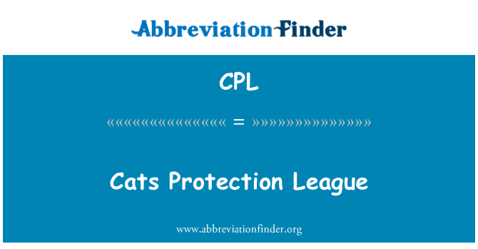 CPL: Cats Protection League