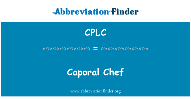 CPLC: Caporal-Chef