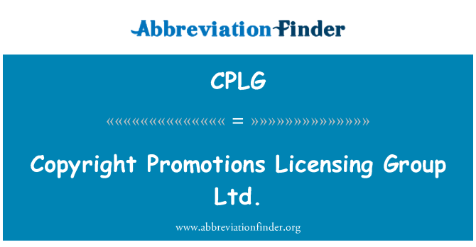 CPLG: Copyright propagace licenční Group S.r.o.