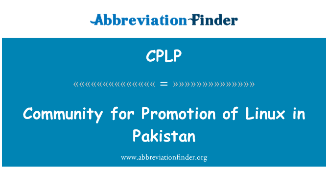 CPLP: Kominote pou pwomosyon de Linux nan Pakistan