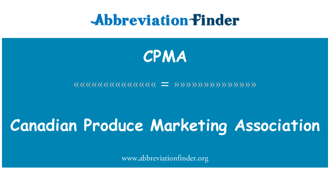 CPMA: Canadiske producere Marketing Association