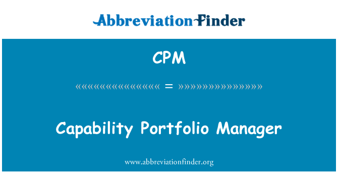 CPM: Manajer portofolio kemampuan