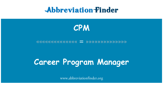 CPM: Karriere-Programm-Manager