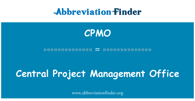 CPMO: 中央项目管理办公室