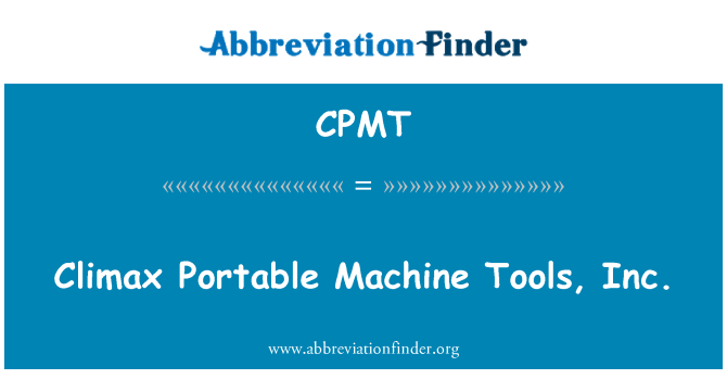 CPMT: Kliimaksi Portable Tööpingid, Inc