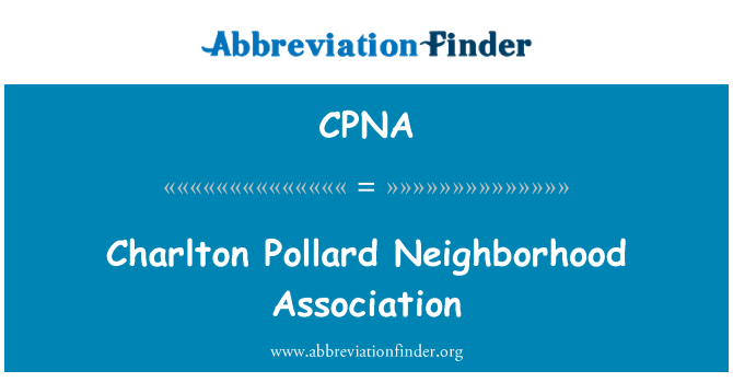 CPNA: 查尔顿波拉邻里协会