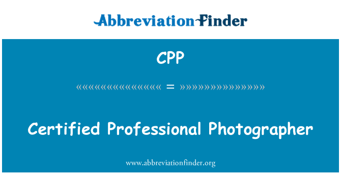 CPP: Zertifizierte Profi-Fotograf