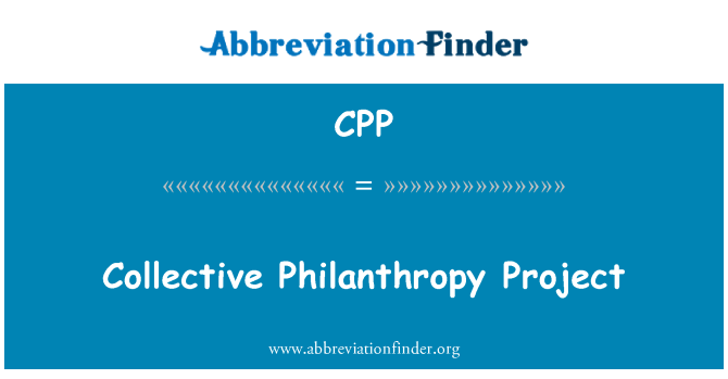 CPP: Kollektive Philanthropie-Projekt