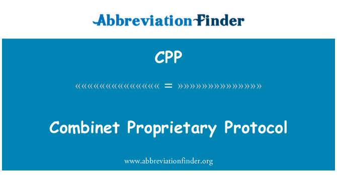 CPP: Protokoll-szabadalmazott Combinet