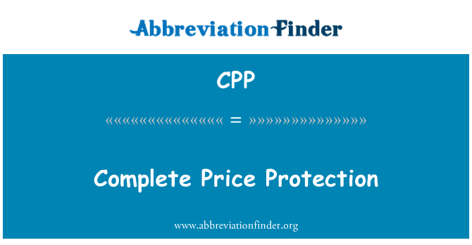 CPP: Precio protección completa