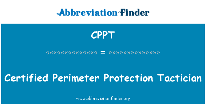 CPPT: Perimetra aizsardzība taktiķis sertificēto