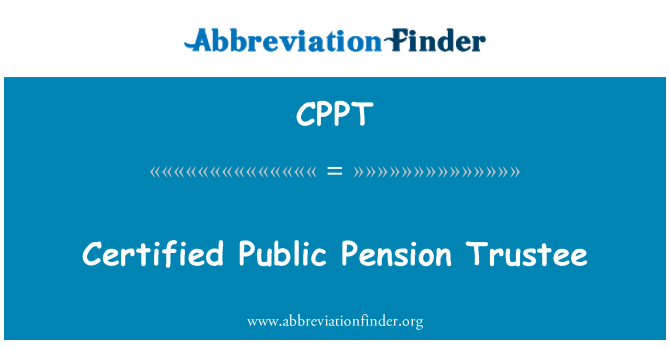 CPPT: Chứng nhận ủy viên quản trị khu vực Pension