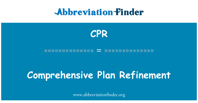 CPR: Plan global de raffinement