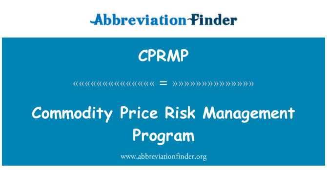 CPRMP: Komodite pri Risk jesyon pwogram