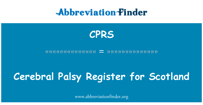 CPRS: ทะเบียนสมองในสกอตแลนด์