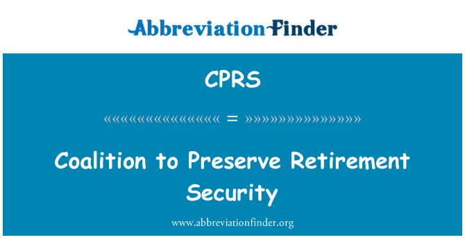 CPRS: Koalitsiooni säilitada pensionile turvalisus